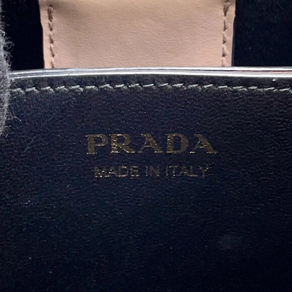 PRADA Panier 2WAYHandbag Leather Pink/Black 1BA212 - Picture 12 of 16